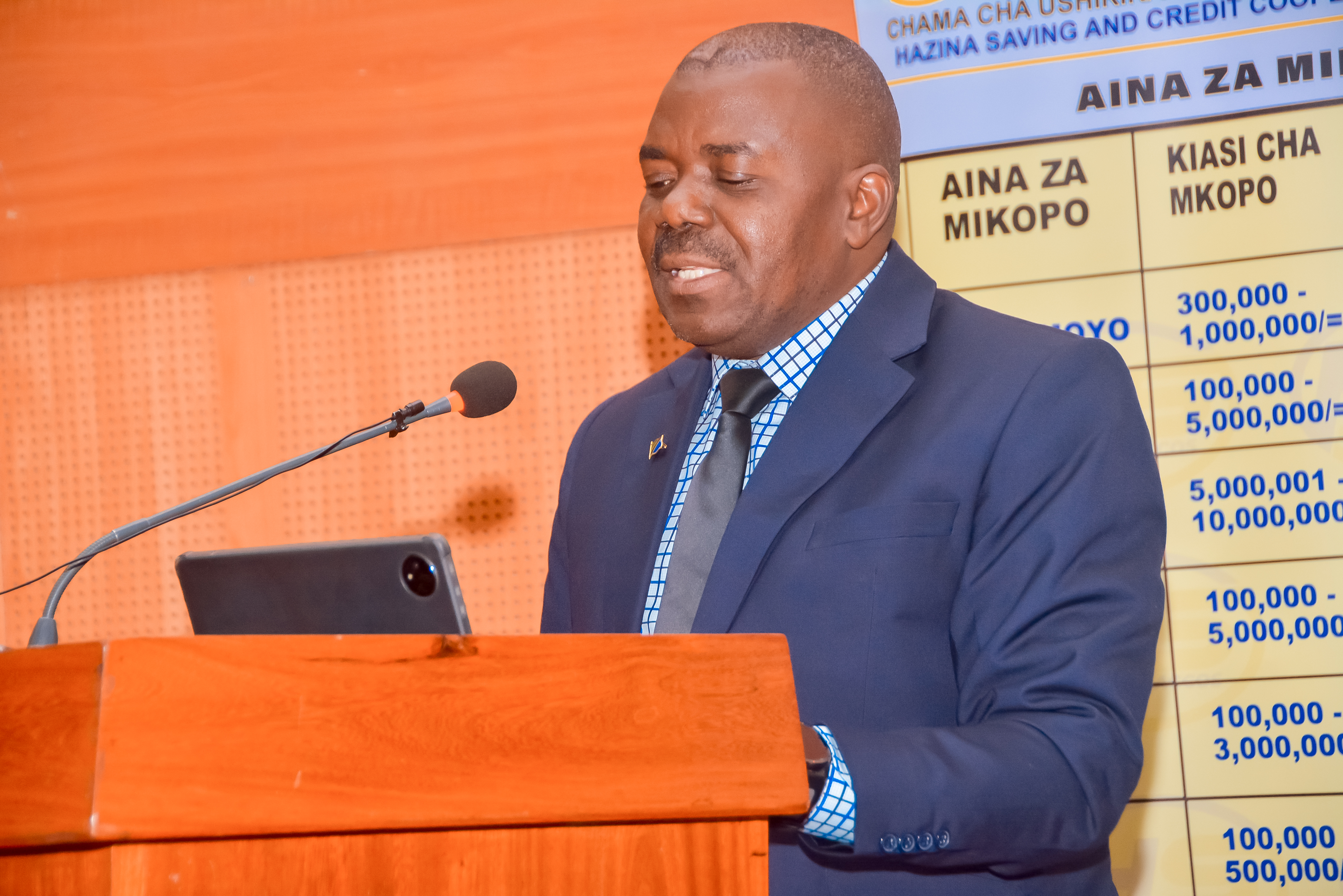 Mwenyekiti akisoma hotuba AGM 2024